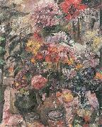 Lovis Corinth Stillleben mit Chrysanthemen und Amaryllis oil